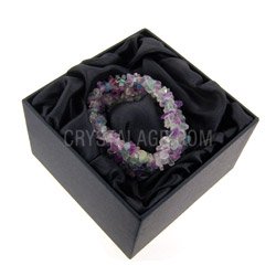 Gemstone Jewellery Fluorite gemstone chip cuff bracelet