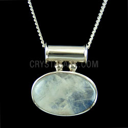 Moonstone Jewellery side oval pendant
