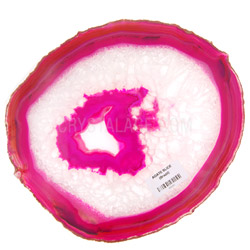 Agate Slices Pink 24cm