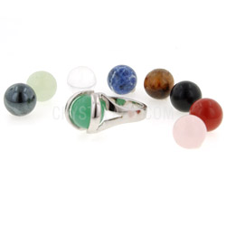 Gemstone Jewellery Ring Set