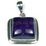 Amethyst Square Crystal Pendants