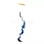 Blue Agate Moon and Stars Wind Chime Blue Agate Moon and Stars Wind Chime