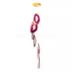 Purple Agate Slice Wind Chime Purple Agate Slice Wind Chime