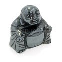 Hematite Carved Sitting Buddha Statue
