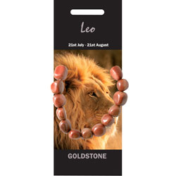 Red Goldstone Leo Birthstone Bracelets