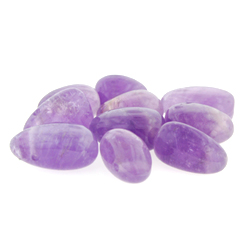 Amethyst Drilled Tumble Stone