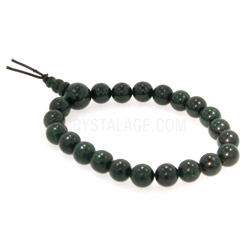 Green Goldstone Power Bead Bracelet