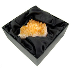 Large Citrine Cluster Gift Box