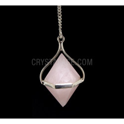 Rose Quartz Double Ended Pendulum