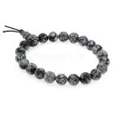 Snowflake Obsidian Power Bead Bracelet Snowflake Obsidian Power Bead Bracelet