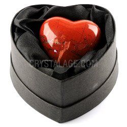 Red Jasper Crystal Heart Gift Box