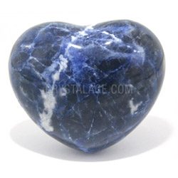 Sodalite Crystal Heart