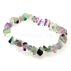 Fluorite Gemstone Chip Bracelet