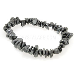 Hematite Gemstone Chip Bracelet