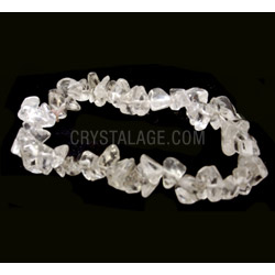 Quartz Gemstone Chip Bracelet