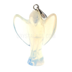 Small Opalite Angel Pendant