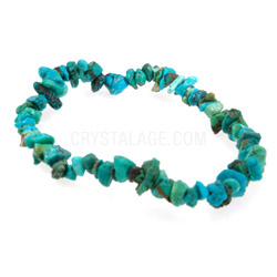 Turquoise Gemstone Chip Bracelet