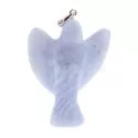 Blue Lace Agate Angel Pendant