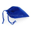 Blue Suede Gift Pouch