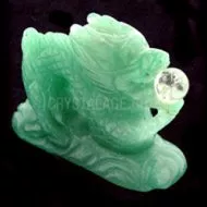Aventurine Carved Chinese Dragon