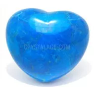Blue Howlite Crystal Heart