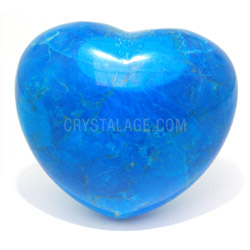 Blue Howlite Crystal Heart