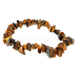 Tiger Eye Gemstone Chip Bracelet