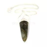 Labradorite Crystal Double Stone Pendulums