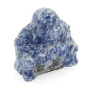 Sodalite Crystal Sitting Buddha Statue