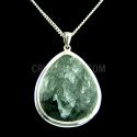 34mm Wide Teardrop Seraphinite Crystal Pendant