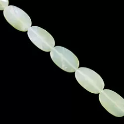 25mm New Jade Beads Twist Oval