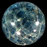 Blue Apatite Sphere