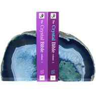 Blue Agate Bookends