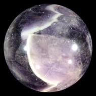 Chevron Amethyst Crystal Ball