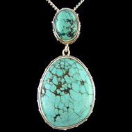 Double Turquoise Pendant