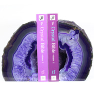 Purple Agate Bookends