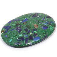 Lapis Lazuli and Malachite Palm Stone