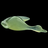 New Jade Swan Crystal Carving