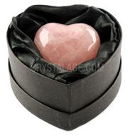 Rose Quartz Heart Valentines Gift Box