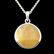 Gold Rutilated Quartz Pendant 