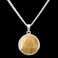 Gold Rutile Quartz Pendant