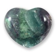 Rainbow Fluorite Crystal Heart