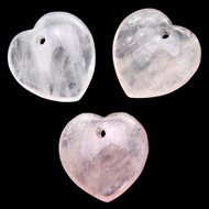 Rose Quartz Heart Crystal Beads