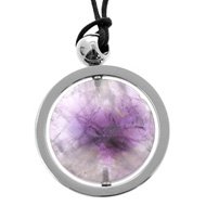 Swivel Amethyst Crystal Pendant