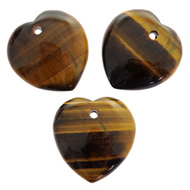 Tiger Eye Heart Crystal Beads