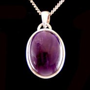 Amethyst & Silver Pendant