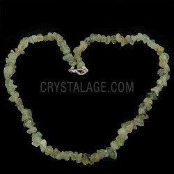 Epidote & Prehnite Chip Necklace