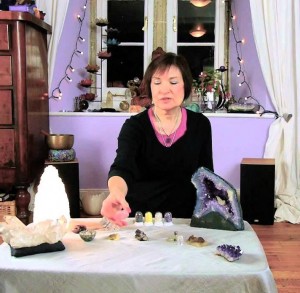 Crystal Healer with Energy Domes