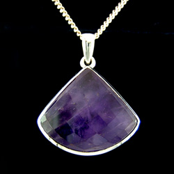 Amethyst & Silver Pendants