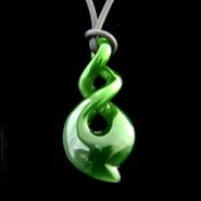 Jade Double Twist Pendant